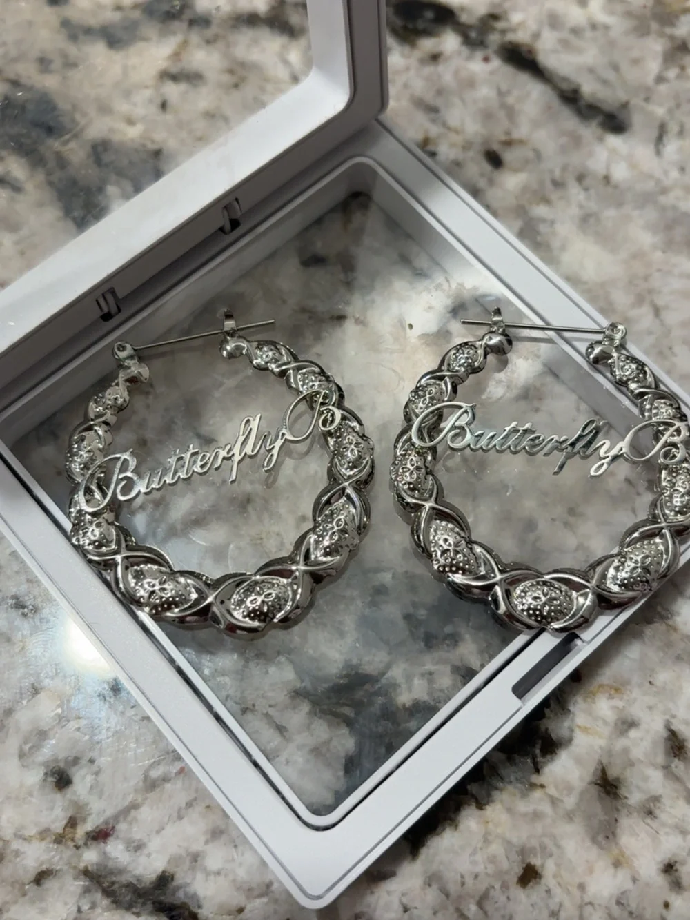 Hoop Earrings in Silver